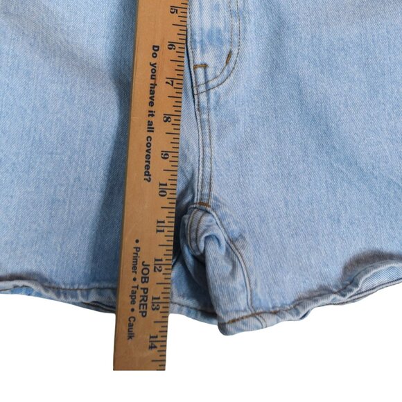 Madewell The Mom Jean Shorts Women’s Size 24 Light Wash High Rise Double Button - Picture 5 of 8